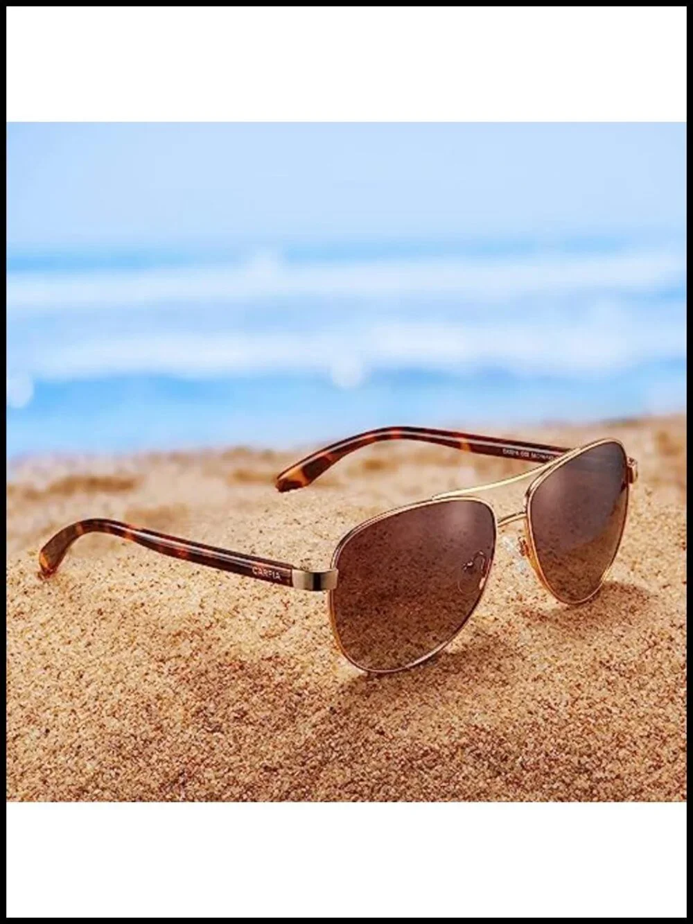 Polarized Aviator Sunglasses UV400 Protection Lightweight Acetate Arms Gift Set